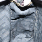 FENDI Zucca Canvas Pouch Black Brownti1419