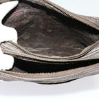 FENDI Zucca Canvas Shoulder Bag 2Set Brown Blackti1420