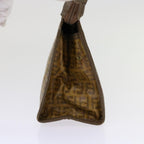 FENDI Zucca Canvas Shoulder Bag 2Set Brown Blackti1420