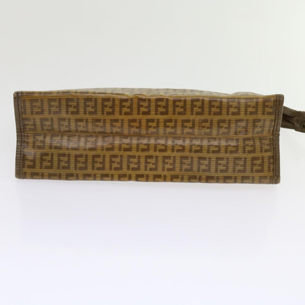 FENDI Zucca Canvas Shoulder Bag 2Set Brown Blackti1420