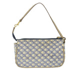 CELINE Macadam Canvas Accessory Pouch Blue  ti1422
