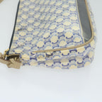 CELINE Macadam Canvas Accessory Pouch Blue  ti1422