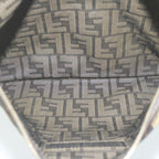 FENDI Zucca Canvas Pouch Black Brownti1423