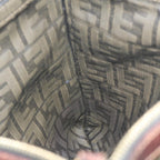 FENDI Zucca Canvas Pouch Black Brownti1423