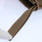 FENDI Zucchino Canvas Clutch Bag Brownti1424