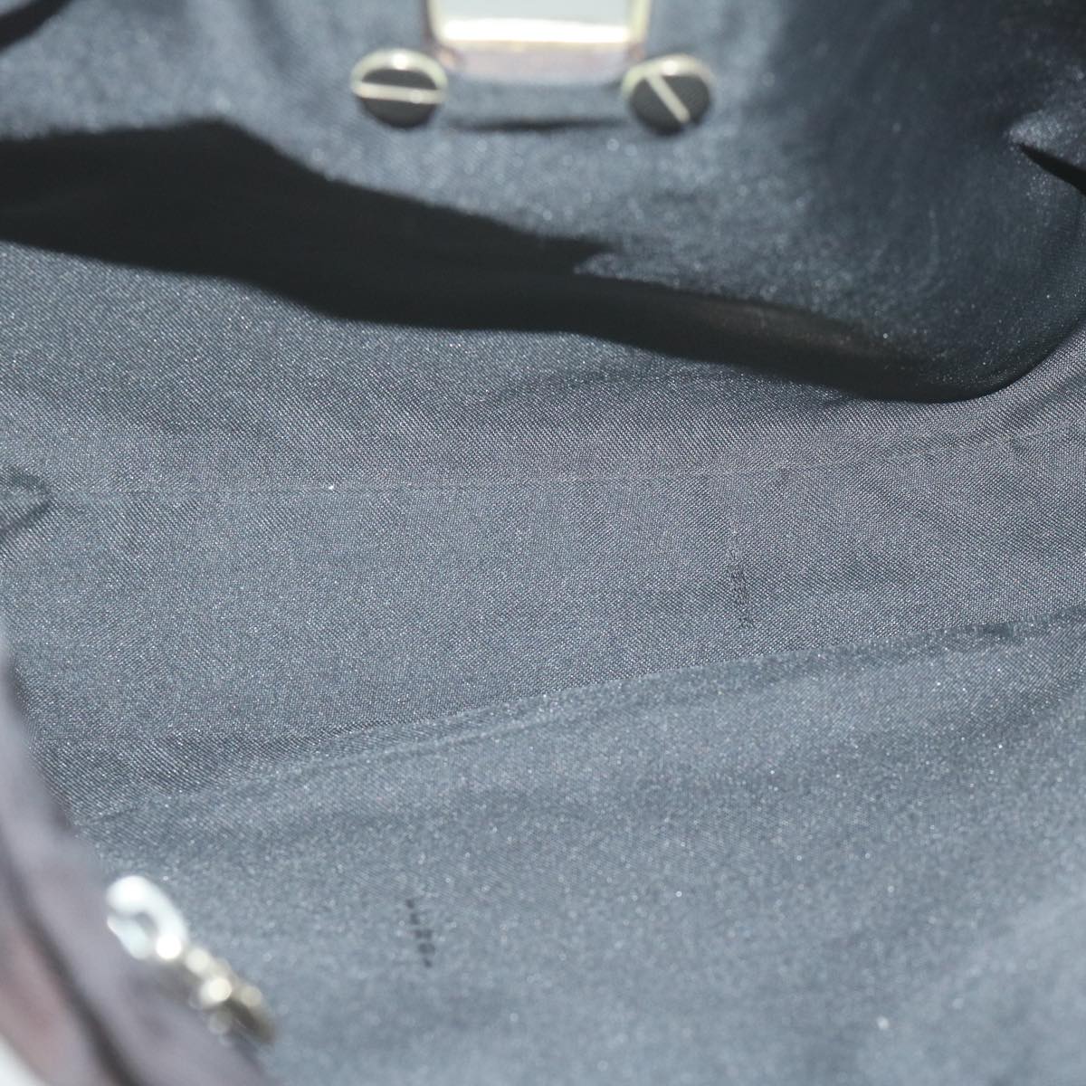 FENDI Zucca Canvas Shoulder Bag Blackti1473