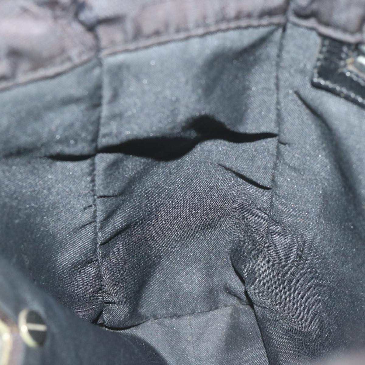 FENDI Zucca Canvas Shoulder Bag Blackti1473