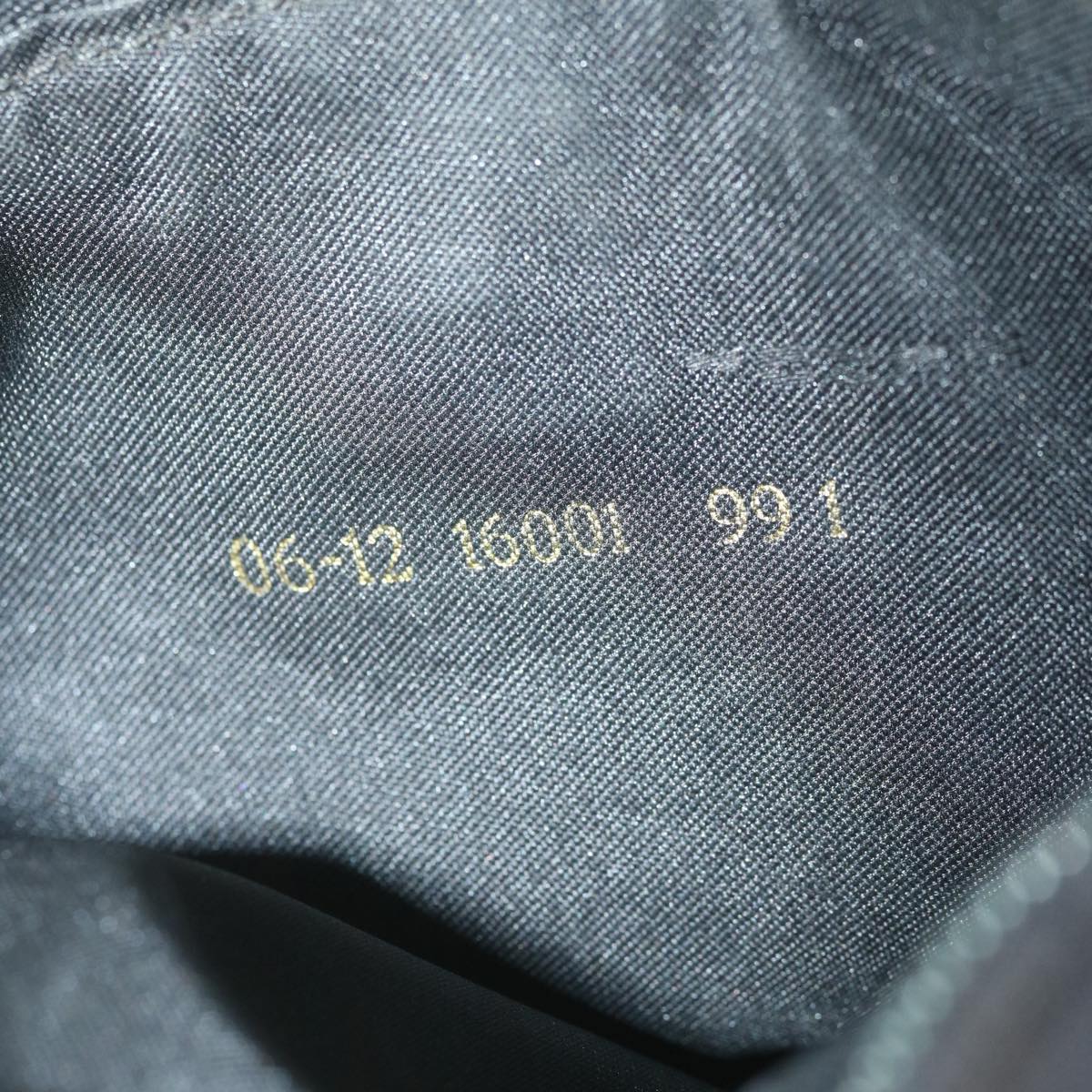 FENDI Zucca Canvas Shoulder Bag Blackti1473