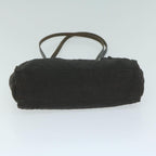FENDI Zucca Canvas Shoulder Bag Blackti1473
