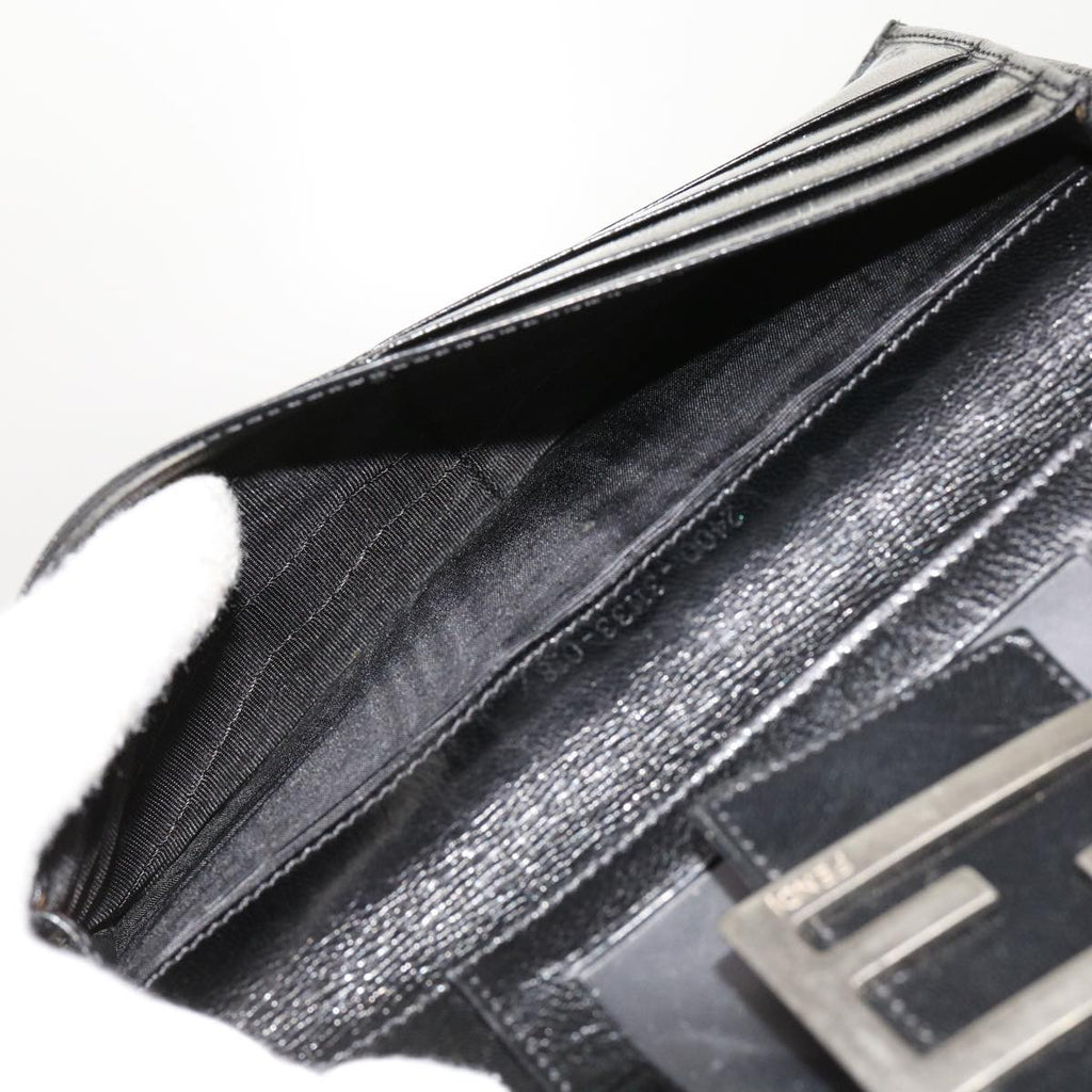 FENDI Zucchino Canvas Wallet 3Set Blackti1474