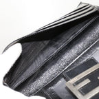 FENDI Zucchino Canvas Wallet 3Set Blackti1474