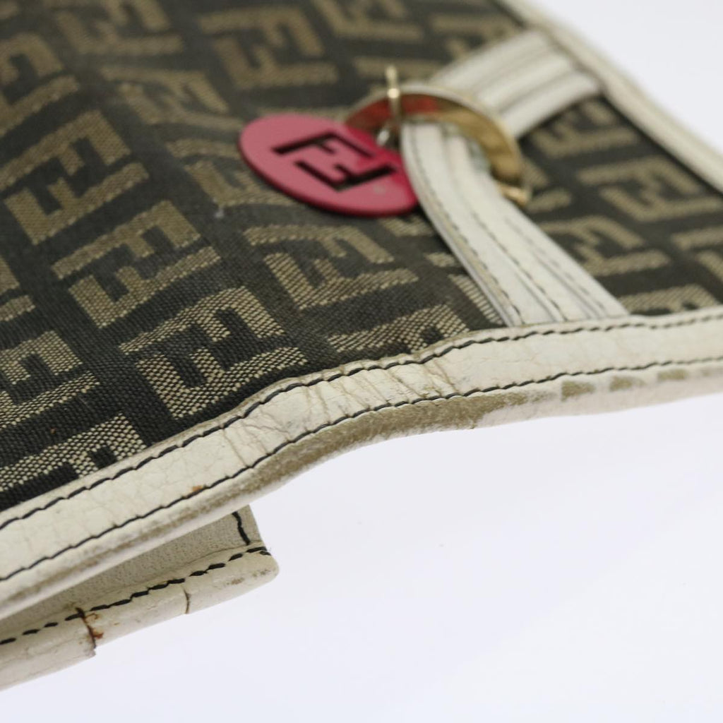 FENDI Zucchino Canvas Wallet 3Set Blackti1474