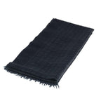 FENDI Zucchino Canvas Scarf Wool Blackti1475