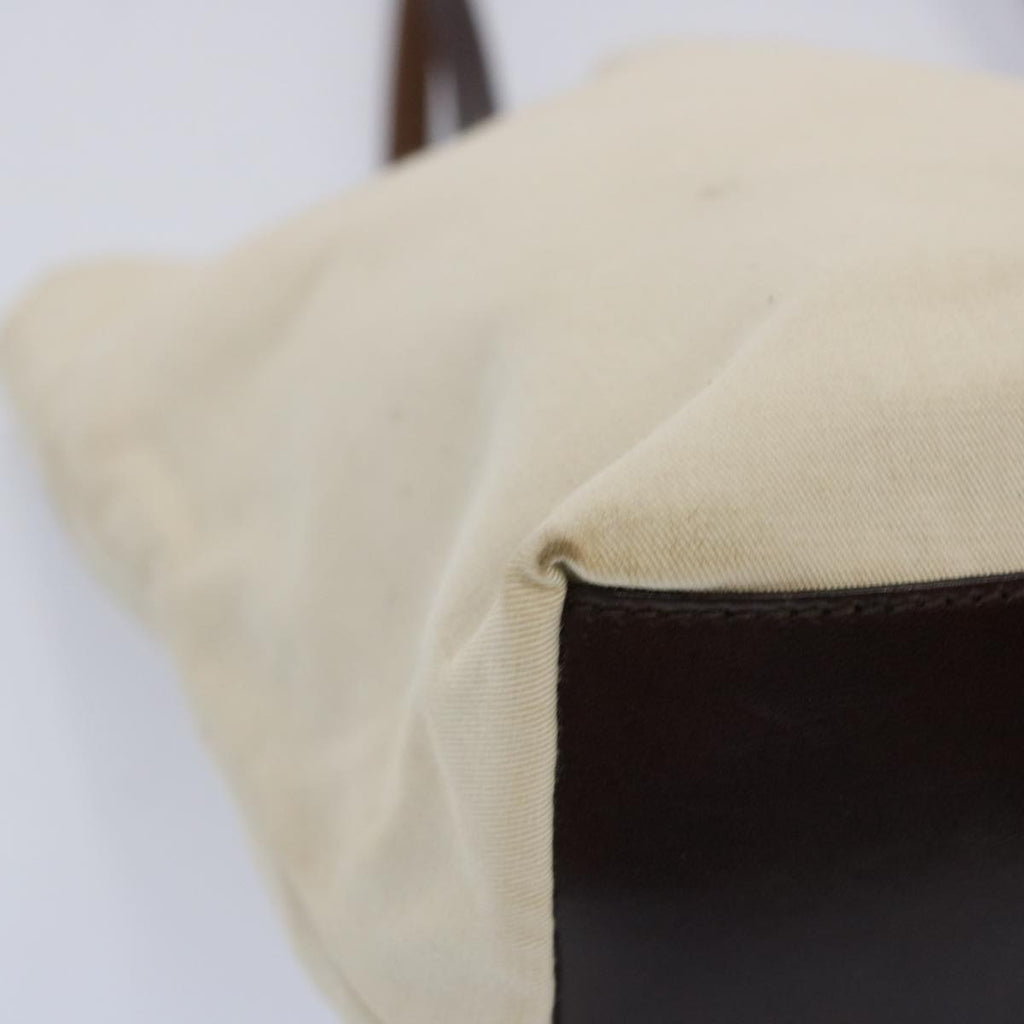 FENDI Tote Bag Canvas Beigeti1558