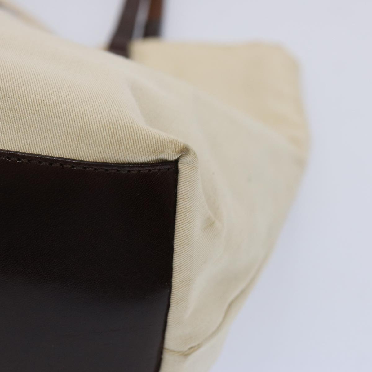 FENDI Tote Bag Canvas Beigeti1558