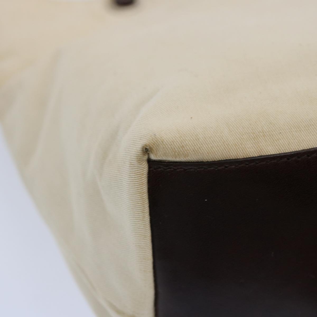 FENDI Tote Bag Canvas Beigeti1558