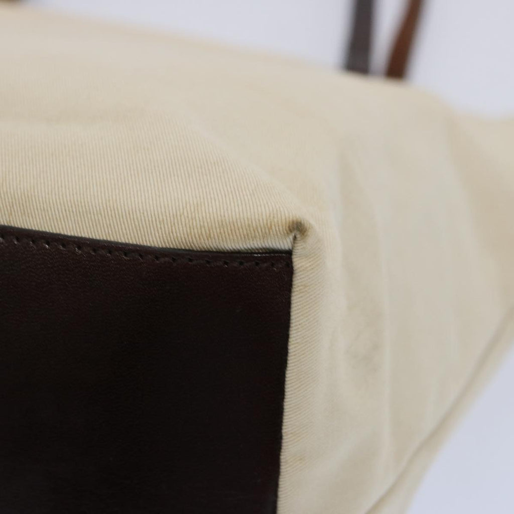 FENDI Tote Bag Canvas Beigeti1558