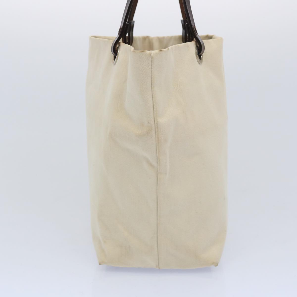 FENDI Tote Bag Canvas Beigeti1558