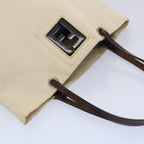 FENDI Tote Bag Canvas Beigeti1558