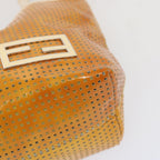 FENDI Tote Bag Patent leather Yellowti1601