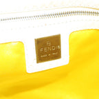 FENDI Tote Bag Patent leather Yellowti1601
