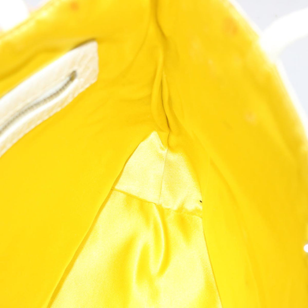 FENDI Tote Bag Patent leather Yellowti1601