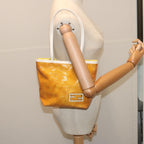 FENDI Tote Bag Patent leather Yellowti1601