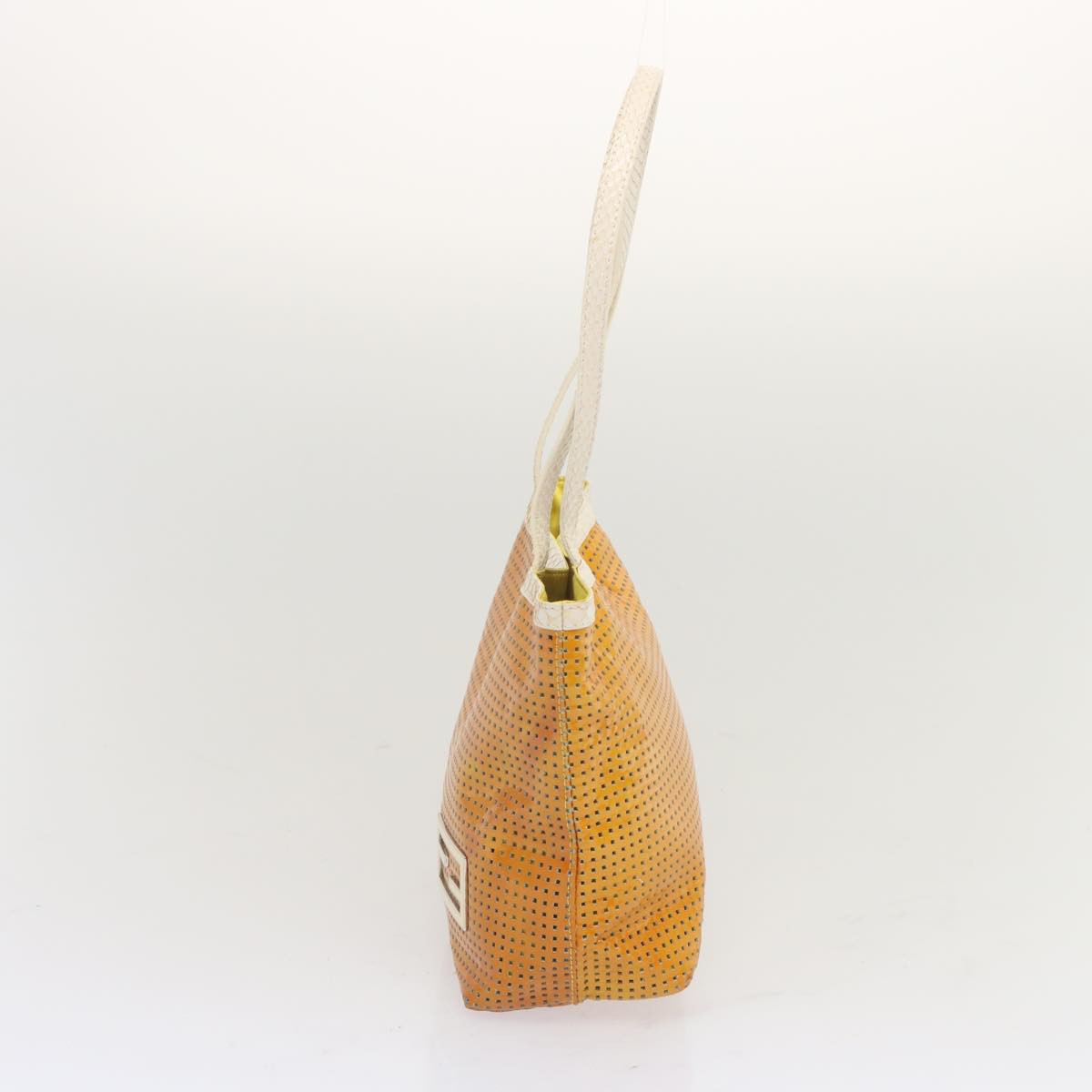 FENDI Tote Bag Patent leather Yellowti1601