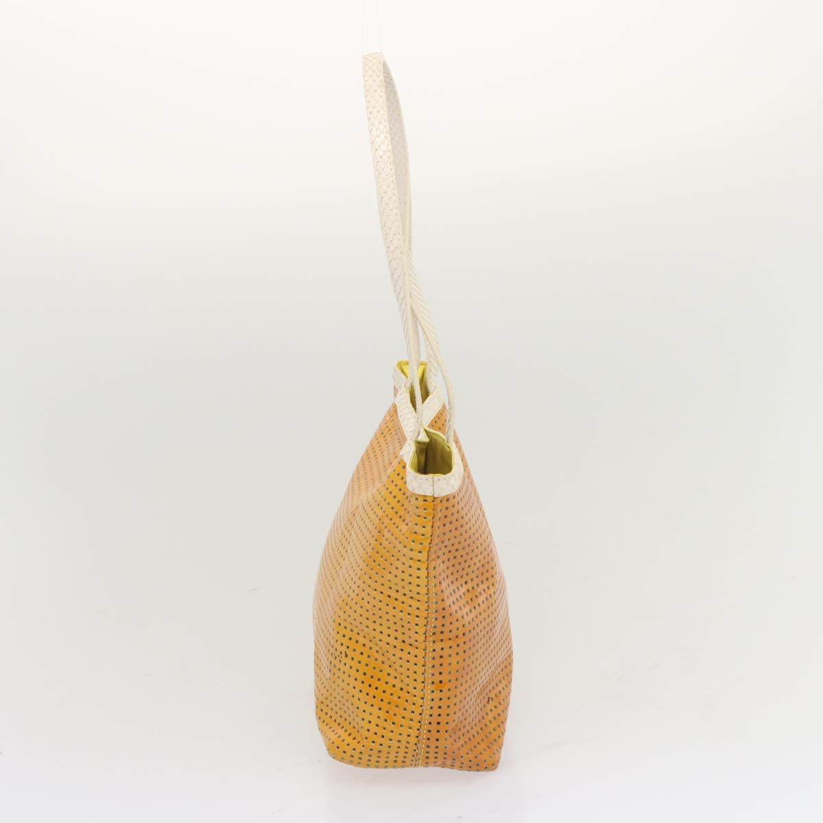 FENDI Tote Bag Patent leather Yellowti1601