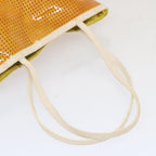 FENDI Tote Bag Patent leather Yellowti1601