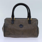 FENDI Zucchino Canvas Shoulder Bag 2Set Black Brownti1610