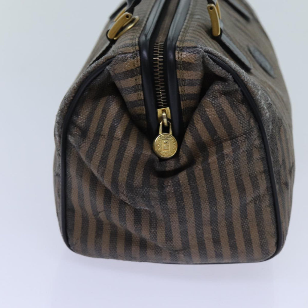 FENDI Zucchino Canvas Shoulder Bag 2Set Black Brownti1610