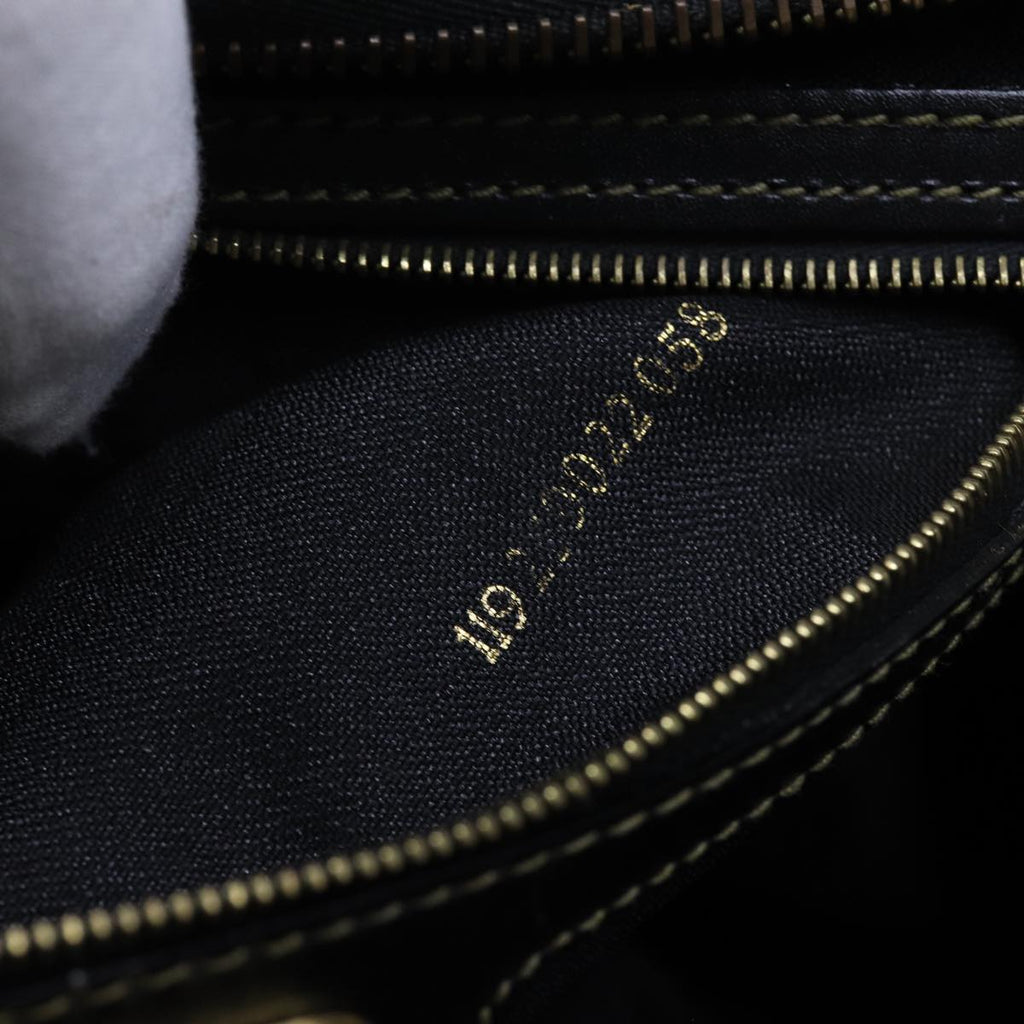 FENDI Zucchino Canvas Shoulder Bag 2Set Black Brownti1610