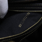 FENDI Zucchino Canvas Shoulder Bag 2Set Black Brownti1610