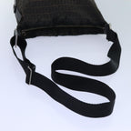 FENDI Zucchino Canvas Shoulder Bag 2Set Black Brownti1610