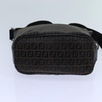 FENDI Zucchino Canvas Shoulder Bag 2Set Black Brownti1610