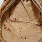 FENDI Zucchino Canvas Hand Bag 3Set Beige Brownti1666