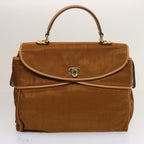 FENDI Zucchino Canvas Hand Bag 3Set Beige Brownti1666