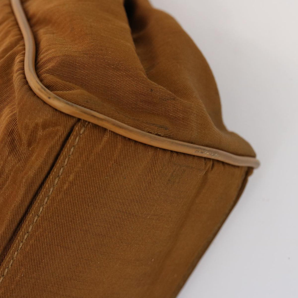 FENDI Zucchino Canvas Hand Bag 3Set Beige Brownti1666