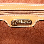 FENDI Zucchino Canvas Hand Bag 3Set Beige Brownti1666