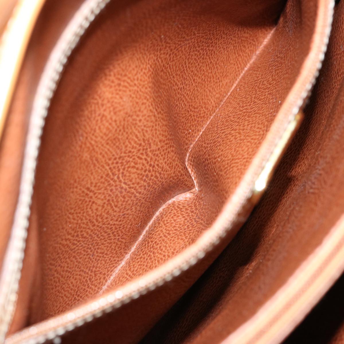 FENDI Zucchino Canvas Hand Bag 3Set Beige Brownti1666