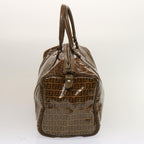 FENDI Zucchino Canvas Hand Bag 3Set Beige Brownti1666