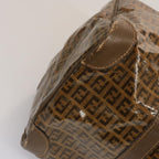 FENDI Zucchino Canvas Hand Bag 3Set Beige Brownti1666