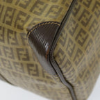 FENDI Zucchino Canvas Boston Bag Vintage Brownti1667
