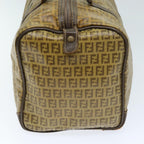 FENDI Zucchino Canvas Boston Bag Vintage Brownti1667