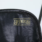 FENDI Zucca Canvas Shoulder Bag Vintage Blueti1671