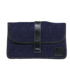 FENDI Zucca Canvas Shoulder Bag Vintage Blueti1671