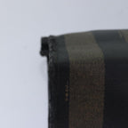 FENDI Pecan Canvas Clutch Bag Black Brownti1705