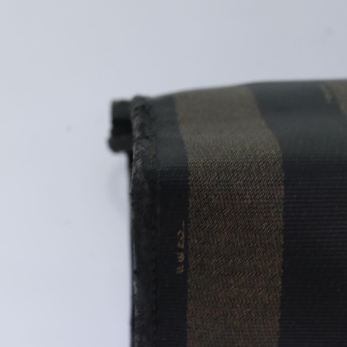 FENDI Pecan Canvas Clutch Bag Black Brownti1705