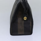FENDI Pecan Canvas Clutch Bag Black Brownti1705